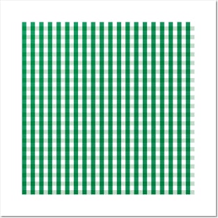 Southern Green Gingham Posters and Art